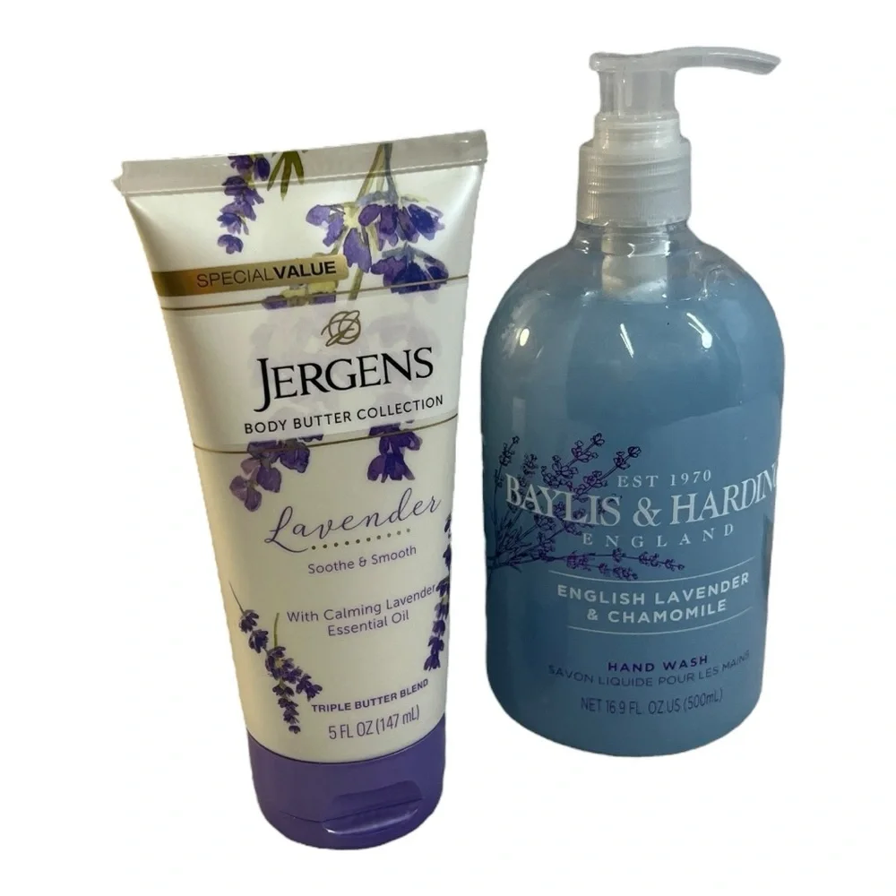 JERGENS BODY BUTTER and BAYLIS & LAVENDER HAND WASH
